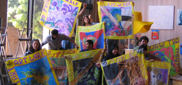 HandPainted Silk Flags